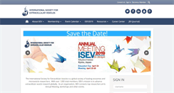 Desktop Screenshot of isev.org