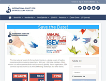Tablet Screenshot of isev.org